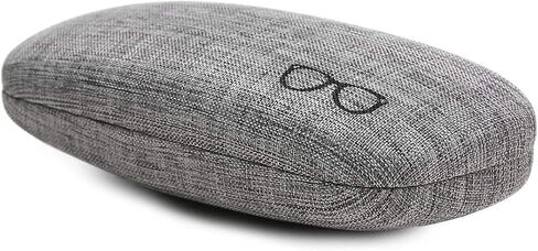 polemax Hard Eyeglass Sunglasses Case, Linen Fabric Glasses Protective Case for Medium Eyeglasses Frame Sunglasses in Saudi Arabia