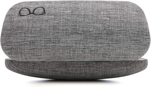 polemax Hard Eyeglass Sunglasses Case, Linen Fabric Glasses Protective Case for Medium Eyeglasses Frame Sunglasses in Saudi Arabia