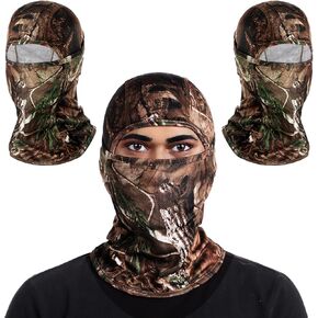 Rionaty 3 Pcs Men's Balaclava Masks Hunting Face Mask Camo Ski Masks Windproof Full Face Mask Outdoor Sports Ski Snowboarding Motorcycle Tactical Men Women in Saudi Arabia