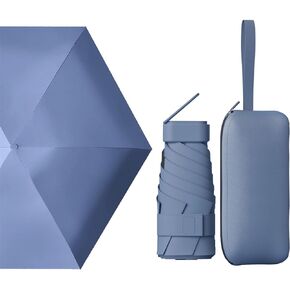 مظلة صغيرة للسفر من OXRQ، مظلة صغيرة للمحفظة مع حافظة من البولي يوريثان للشمس والمطر، مظلة شمسية مع حماية من الأشعة فوق البنفسجية، مظلة صغيرة مدمجة مع حماية من الأشعة فوق البنفسجية بنسبة 99% للنساء والرجال والأطفال in Kuwait