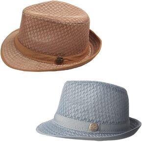 ZffXH 2/6 قطعة قبعة فيدورا للشاطئ ناعمة شبكية للحفلات الرائعة قبعة مضحكة للشمس تريلبي سترو للسيدات والرجال والنساء بنما in Kuwait