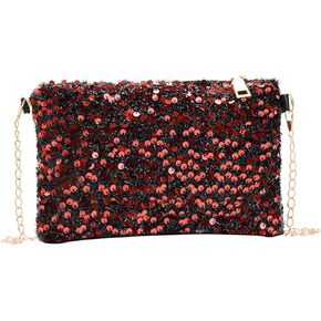 محفظة نسائية لامعة بالترتر عبر الجسم ومغلفات لامعة وحقائب يد وحقائب رسائل in Kuwait