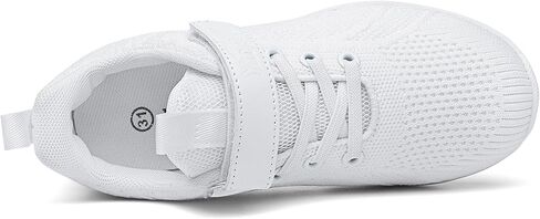 PPXID Youth Girls Mesh Breathable Running Sneakers Athletic Training Tennis Shoes White Cheerleading Shoes Dance Shoes in Saudi Arabia
