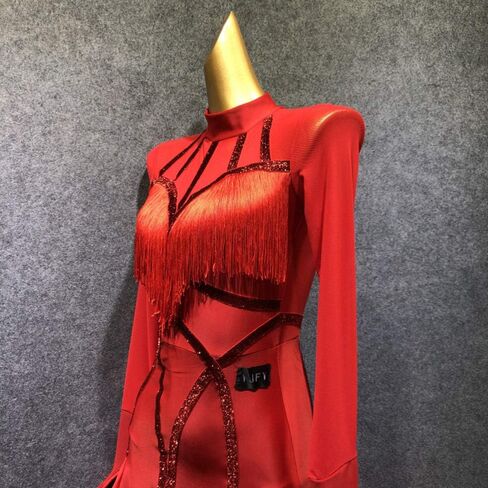 Latin Dance Dress Women Elegant Lace Girls Practise Ballroom Dancewear in Saudi Arabia