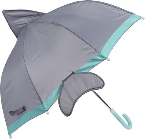 مجموعة ADORA Be Bright، لون سحري - مظلة للأطفال مقاس 66 سم مصنوعة بتفاصيل ثلاثية الأبعاد ومواد تكشف عن السحر مثالية للعب المطر الخيالي - سمك القرش in Kuwait