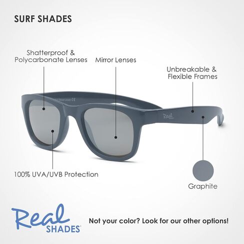 Real Shades Surf Sunglasses for Toddler Kid Youth 100% UVA UVB Protection, Polycarbonate Mirror Lenses, Unbreakable in Saudi Arabia