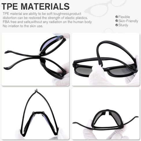 Melpomenia Flexible Bendable Polarized Baby Sunglasses with Strap for Newborn Infant Boys Girls Age 0-24 Months in Saudi Arabia