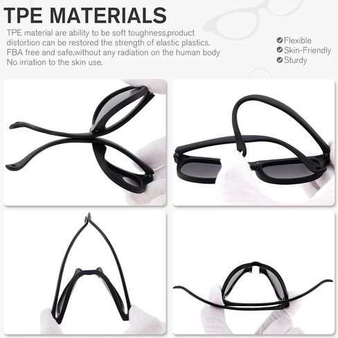 Melpomenia Flexible Bendable Polarized Baby Sunglasses with Strap for Newborn Infant Boys Girls Age 0-24 Months in Saudi Arabia