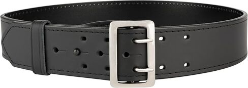 Perfect Fit Leather Duty Belt 2.25 inch Basketweave Sam Browne Belt US Made, Order 2 Sizes up in Saudi Arabia