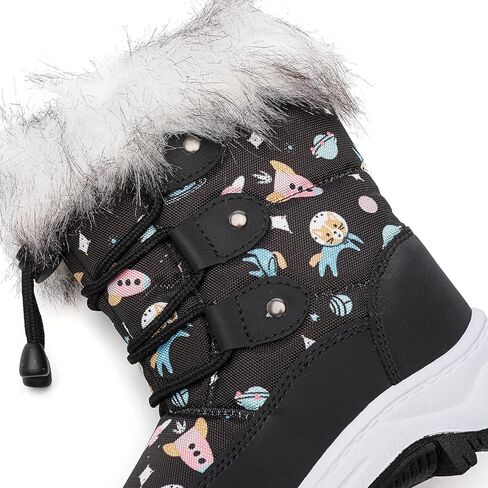 بيجي بيجي أحذية شتوية للأولاد والبنات أحذية شتوية خارجية مقاومة للماء للطقس البارد أحذية الثلوج أحذية دافئة (طفل صغير/طفل صغير) in Kuwait