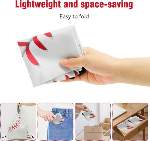 حقيبة ظهر برباط بيسبول 64 قطعة من CONEHOY - حقيبة ظهر برباط لصالة الألعاب الرياضية باللون الأبيض - حقائب هدايا برباط بيسبول للفصول البدنية ومستلزمات الحفلات الرياضية (13.3 × 15.8 بوصة) in Kuwait