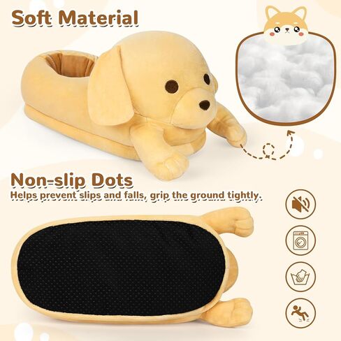 شبشب نسائي من Prewplam، شباشب قطيفة على شكل حيوانات لطيفة، شباشب حيوانات كرتونية شتوية مضحكة، شباشب داخلية، شباشب قطيفة دافئة للنساء والرجال in Kuwait