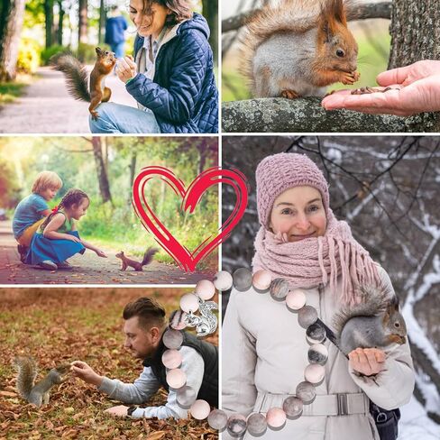 MollyQueen Cute Squirrel Gifts,Squirrel,Squirrel Gifts for Squirrel Lovers,Squirrel Jewelry,Squirrel Bracelet Inspirational Gift for Friend,Christmas gifts in Saudi Arabia
