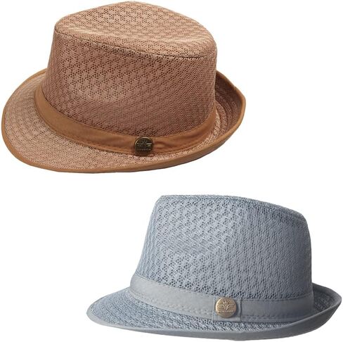 ZffXH 2/6 قطعة قبعة فيدورا للشاطئ ناعمة شبكية للحفلات الرائعة قبعة مضحكة للشمس تريلبي سترو للسيدات والرجال والنساء بنما in Kuwait