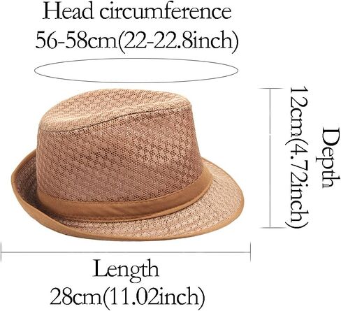 ZffXH 2/6 قطعة قبعة فيدورا للشاطئ ناعمة شبكية للحفلات الرائعة قبعة مضحكة للشمس تريلبي سترو للسيدات والرجال والنساء بنما in Kuwait