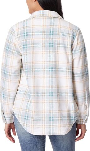 WallFlower Women's Taylor Polar Cozy Fleece Boyfriend Trendy Spring, Summer, and Fall Light Shacket Jackets in Saudi Arabia