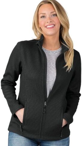 Charles River Apparel Women's Heritage Rib Knit Full Zip Jacket in Saudi Arabia