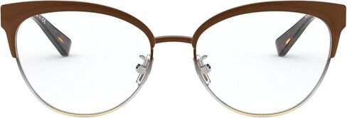 Coach HC5108 Prescription Eyewear Frames, Brown Silver Gold Gradient/Demo Lens, 54 mm in Saudi Arabia