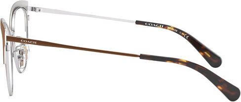 Coach HC5108 Prescription Eyewear Frames, Brown Silver Gold Gradient/Demo Lens, 54 mm in Saudi Arabia