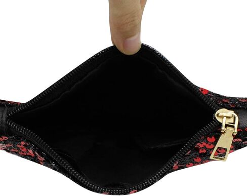 محفظة نسائية لامعة بالترتر عبر الجسم ومغلفات لامعة وحقائب يد وحقائب رسائل in Kuwait