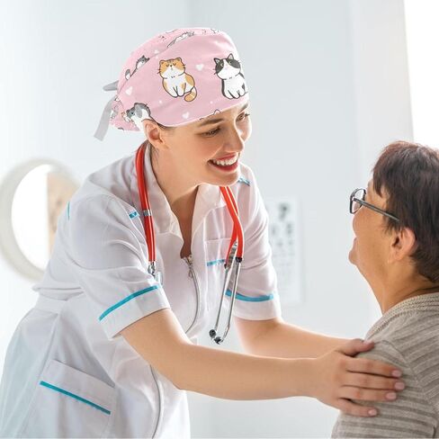 قبعات العمل مع زر الشعر الطويل لطيف الكرتون الدب الطائر في صاروخ ذيل حصان حامل التعادل قبعة الظهر للنساء in Kuwait