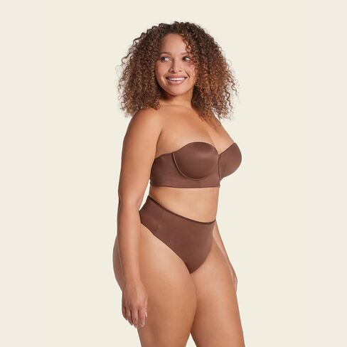 Leonisa High Waisted Seamless Comfy Thong Panty - Firm Tummy Control Womens Underwear in Saudi Arabia