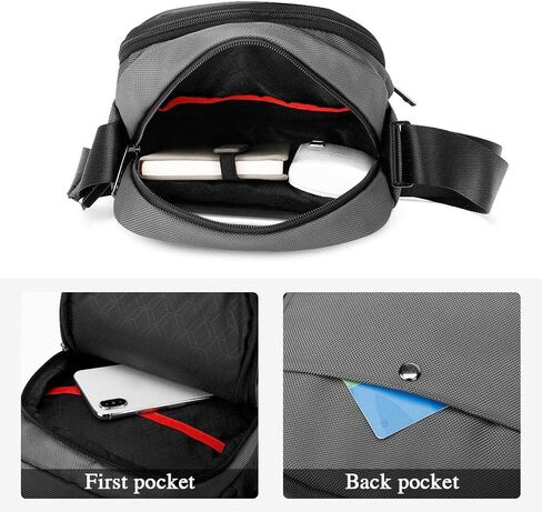 BAIGIO Men's Small Messenger Bag Crossbody Bag Travel Bag Casual Sling Pack Purse Wallet Travel Handbags in Kuwait