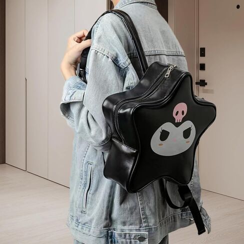 حقيبة DOTBABY Anime Star للفتيات والأولاد، حقيبة كتف لطيفة خفيفة الوزن، حقيبة كروس كرتونية خفيفة الوزن، حقيبة كتب ناعمة من البولي يوريثان in Kuwait