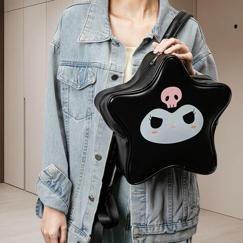 حقيبة DOTBABY Anime Star للفتيات والأولاد، حقيبة كتف لطيفة خفيفة الوزن، حقيبة كروس كرتونية خفيفة الوزن، حقيبة كتب ناعمة من البولي يوريثان in Kuwait