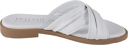 صندل نسائي من ITALIAN SHOEMAKERS Hachi من الجلد الصناعي الناعم بمقدمة مفتوحة للنساء in Saudi Arabia