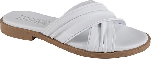 صندل نسائي من ITALIAN SHOEMAKERS Hachi من الجلد الصناعي الناعم بمقدمة مفتوحة للنساء in Saudi Arabia