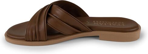صندل نسائي من ITALIAN SHOEMAKERS Hachi من الجلد الصناعي الناعم بمقدمة مفتوحة للنساء in Saudi Arabia