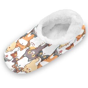 Boys Girls Toddler Slippers for Kids Home House Slippers Warm Fur Non Slip Plush Indoor Slipper Socks in Kuwait