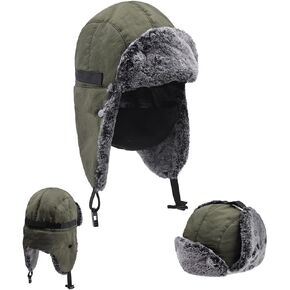 زد اف اف اكس اتش قبعة صيد شتوية دافئة مقاومة للماء، قبعة صيد للفتيات والفتيات، قبعة تزلج بومبر للرجال والنساء in Kuwait