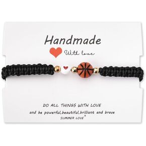 Sisadodo Christmas Birthday Gifts for Women Men Basketball Soccer Bracelet for Son Daughter Sport Baseball Bracelets for Boys Girls
