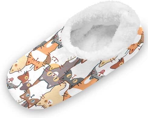 Boys Girls Toddler Slippers for Kids Home House Slippers Warm Fur Non Slip Plush Indoor Slipper Socks in Kuwait