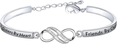 FEELMEM Cousins Bracelet Cousins By Blood Sisters By Heart Friends By Choice Bangle Bracelet Cousin Gift for Cousin Friend in Saudi Arabia