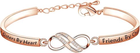 FEELMEM Cousins Bracelet Cousins By Blood Sisters By Heart Friends By Choice Bangle Bracelet Cousin Gift for Cousin Friend in Kuwait