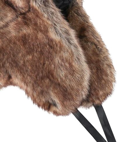 SIQITECHNO الرجال الشتاء الصياد قبعة الروسية جندي قبعة فو الفراء Ushanka الإسكيمو قبعة إيرفلاب الطيار قبعة يندبروف الصيد قبعة تزلج in Saudi Arabia