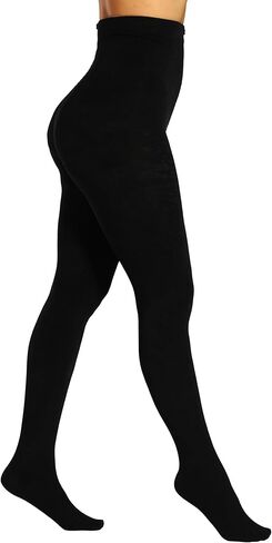 HONENNA Colorful Womens Fleece Lined Tights High Waisted Opaque Winter Thermal Pantyhose, Medias Termicas Para Mujer in Kuwait