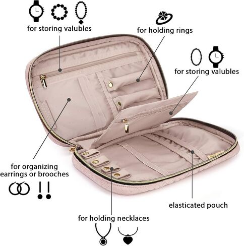 BAGSMART Travel Jewelry Organizer & Hanging Toiletry Bags in Saudi Arabia