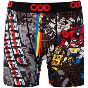 Odd Sox Men's Boxer Brief, Transformers, G.I. Joe, Power Rangers Cartoon Styles