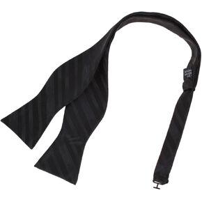 Dan Smith Black Gray Bowtie For Mens Pretied Bow Tie Pocket-Square Set White Multicolored
