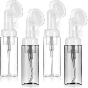 Beaupretty 4pcs Foaming Soap Dispenser Small Facial Cleanser Foaming Bottle Mini Mousse Foaming Soap Pump Container