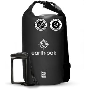 Earth Pak Waterproof Dry Bag - Roll Top Waterproof Backpack Sack Keeps Gear Dry for Kayak with Waterproof Phone Case in Kuwait