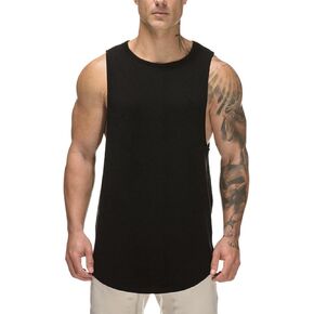 تي شيرت رجالي من ZUEVI Stringer Tank Top بدون أكمام للتمرين، تي شيرت سريع الجفاف للعضلات في صالة الألعاب الرياضية in Kuwait