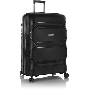Heys Milos Durable and lightweight luggage, made with Duraflex impact-resistant material, TSA Combination Lock, Dual Spinner Wheels, and Expandable, Navy, 26-Inch, Medium Check-In in Kuwait