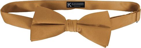 K. Alexander Bow Ties - Classic Pre Tied Adjustible Satin Formal Tuxedo - Multiple Solid Colors in Kuwait
