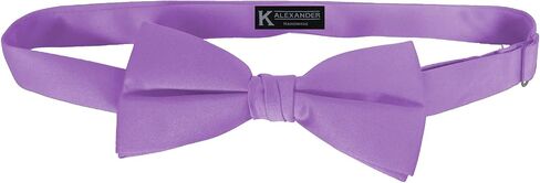 K. Alexander Bow Ties - Classic Pre Tied Adjustible Satin Formal Tuxedo - Multiple Solid Colors in Kuwait