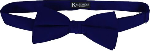 K. Alexander Bow Ties - Classic Pre Tied Adjustible Satin Formal Tuxedo - Multiple Solid Colors in Kuwait